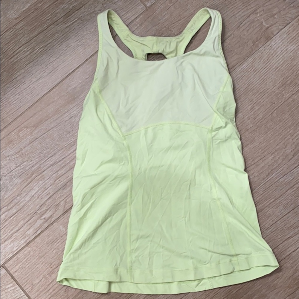 LULULEMON NEON GREEN TANK TOP